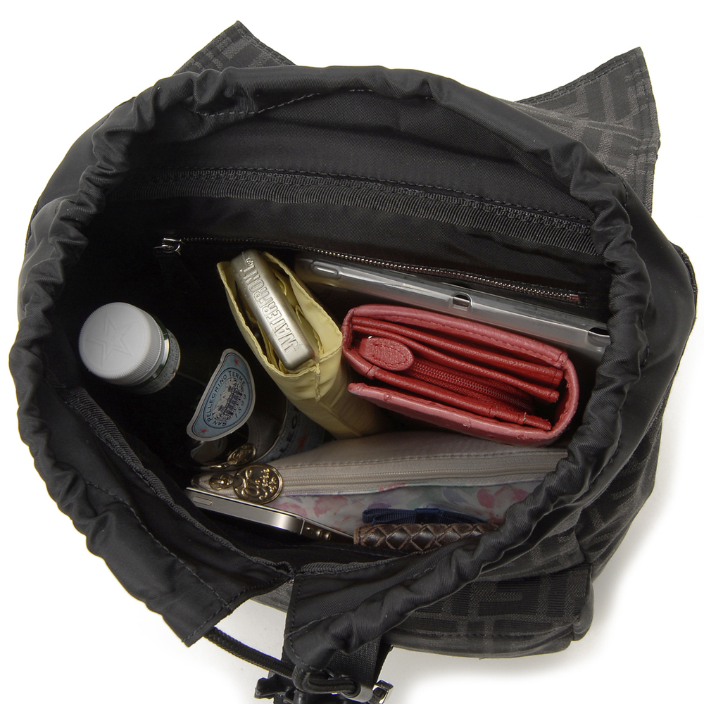 Fendi Rucksack Backpack Polyester Black - image 4